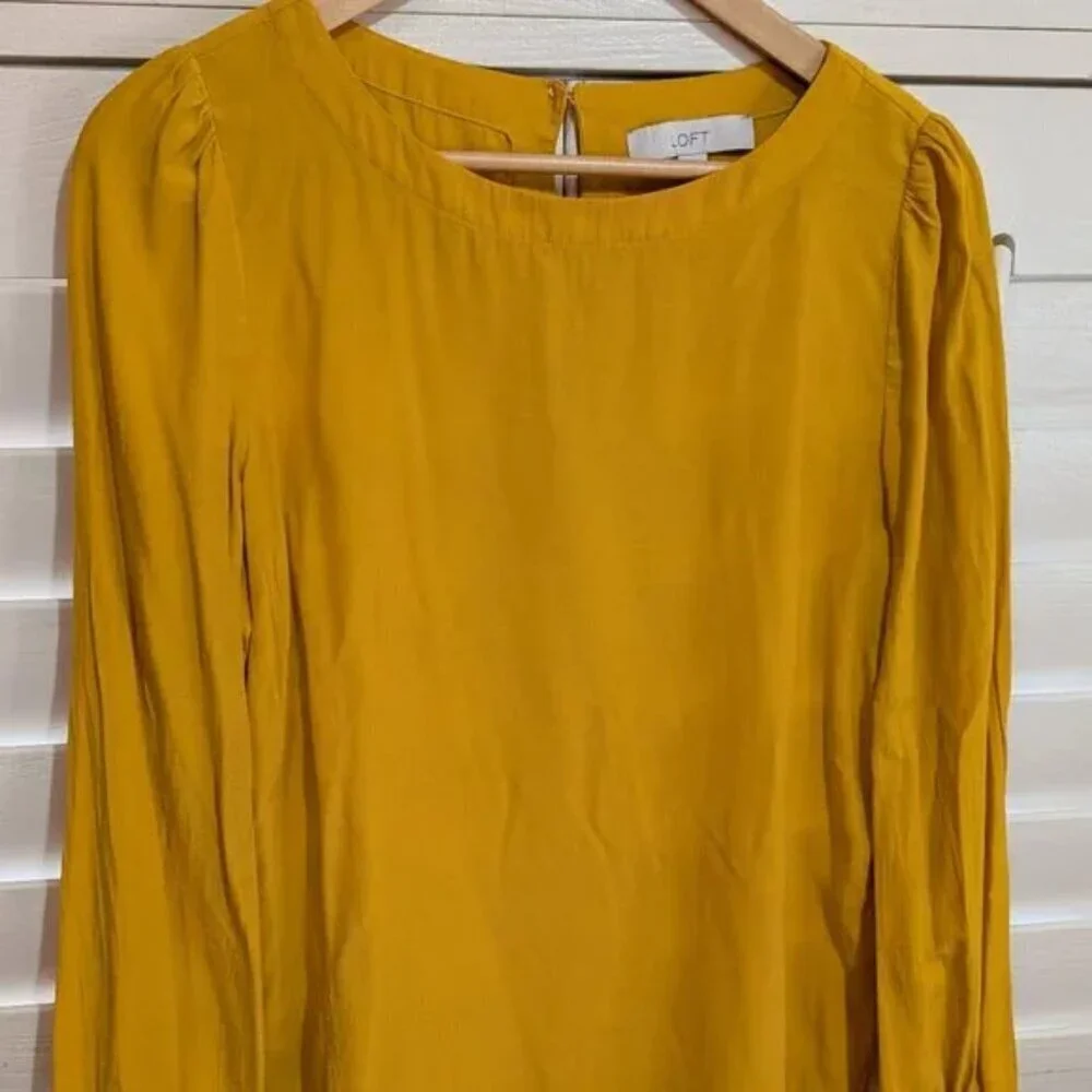 LOFT golden yellow - XL blouse